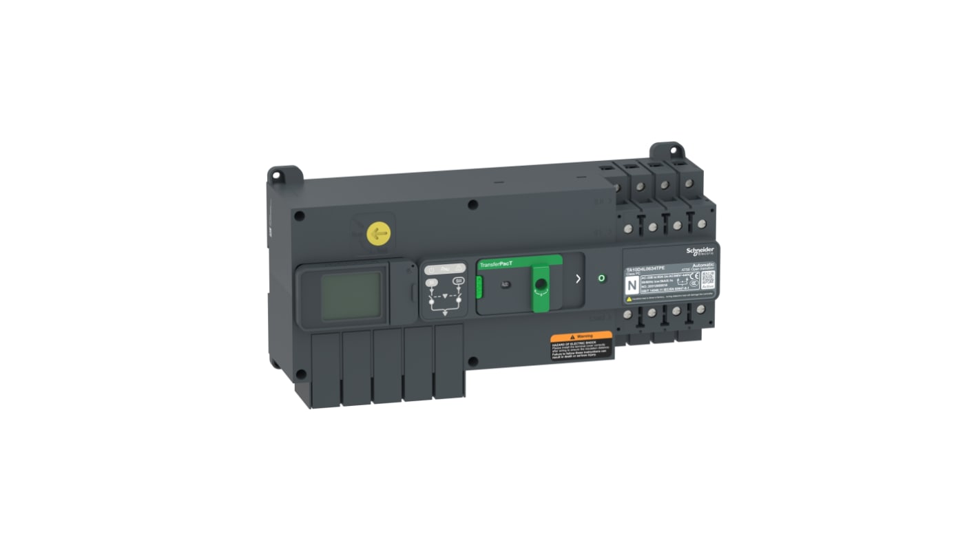 Interruttore di isolamento Schneider Electric 4 poli, 32A, montaggio su guida DIN, protezione IP20/IP40, conforme IEC 60947-6-1.
