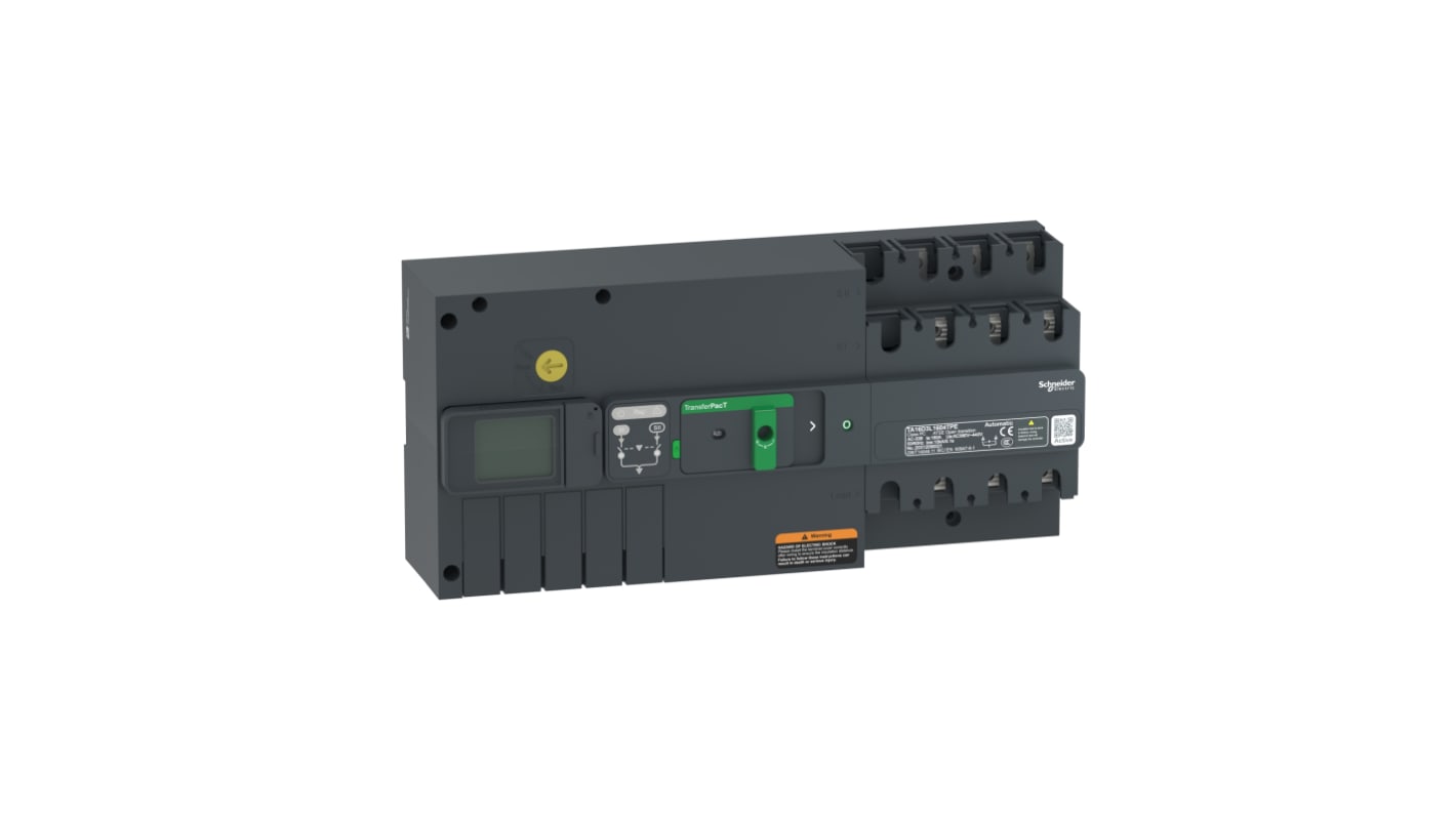 Interruttore di isolamento Schneider Electric TA16D3L1254TPE, 3 poli, 125A, montaggio su guida DIN, protezione IP20/IP40.