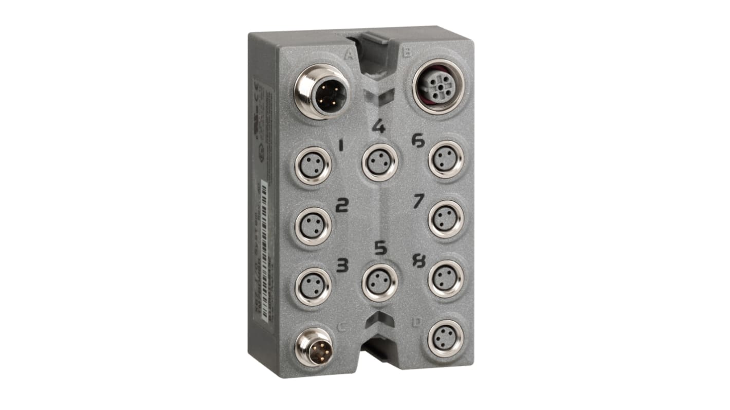 Modulo di espansione I/O discreto Schneider Electric TM7BDM8B, 8 ingressi/uscite configurabili, IP67, 24 V c.c.