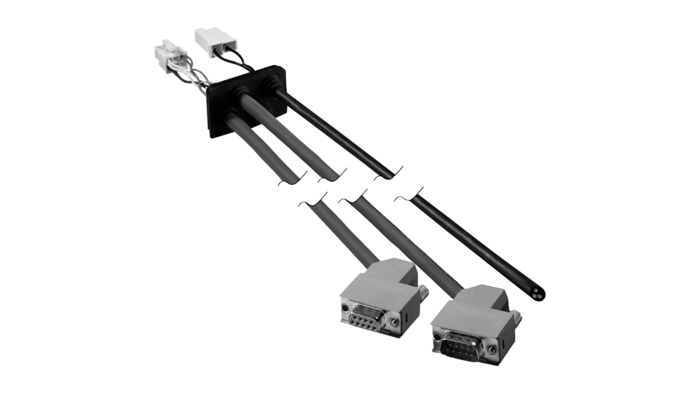 Kit di cavi Schneider Electric VW3L2F001R30 per azionamenti Lexium, interfaccia CANOpen, peso 0,56 kg, privo di metalli pesanti.