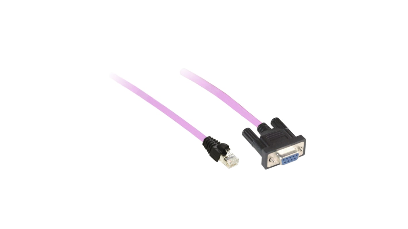Cavo di connessione CANopen Schneider Electric VW3M3805R030 per Bus CANopen. Accessorio preassemblato, sostenibile e conforme RoHS.