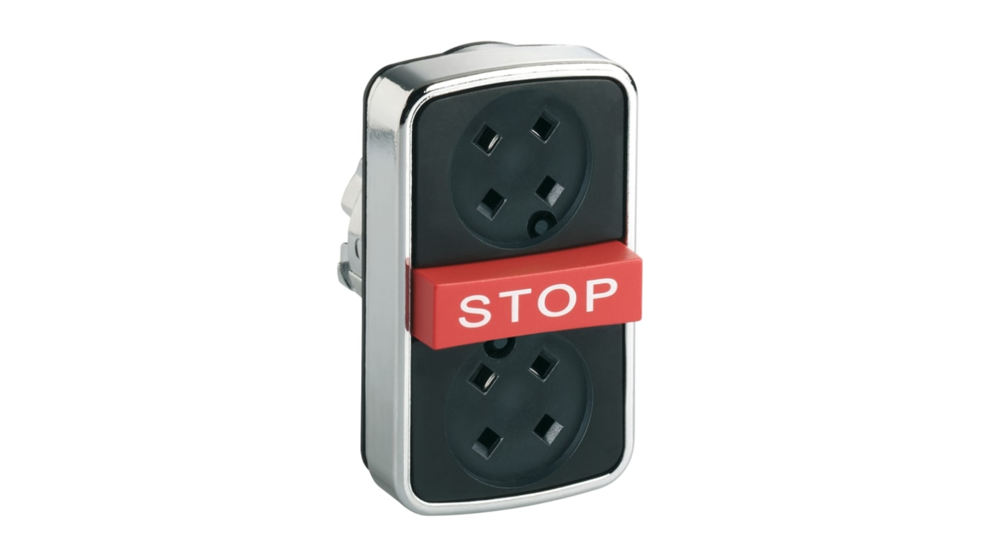 Attuatore pulsante rosso Schneider Electric ZB4BA791, ritorno a molla, diametro foro 22mm, serie Harmony XB4, IP69.