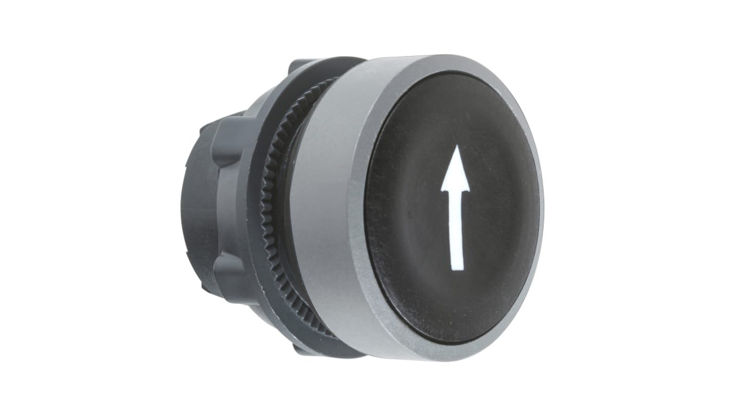 Attuatore pulsante Schneider Electric Harmony XB5, diametro 22 mm, nero, ritorno a molla, grado di protezione IP66/IP67.