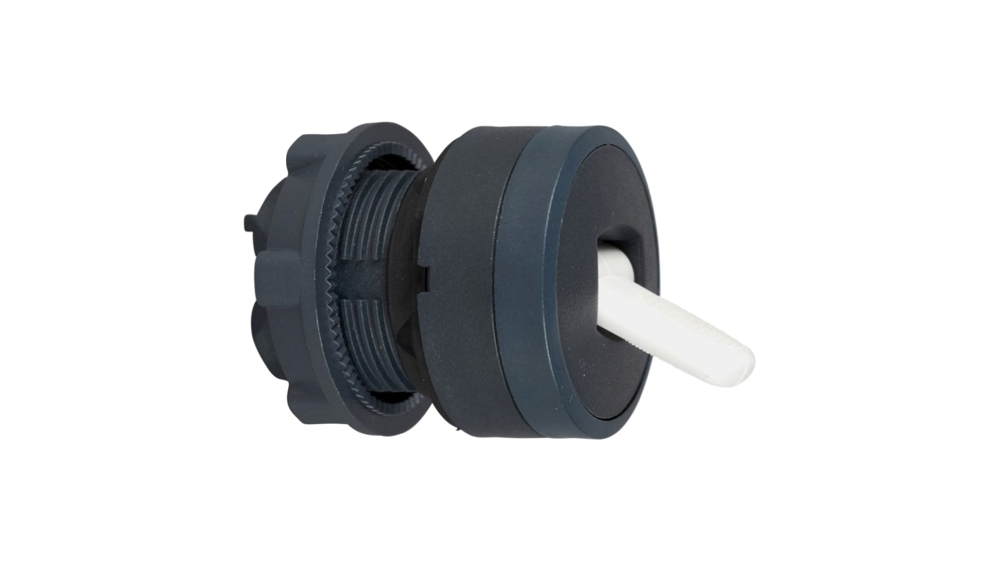 Interruttore a levetta Schneider Electric Harmony XB5, 2 posizioni, diametro 22 mm, attuatore nero, grado di protezione IP66.