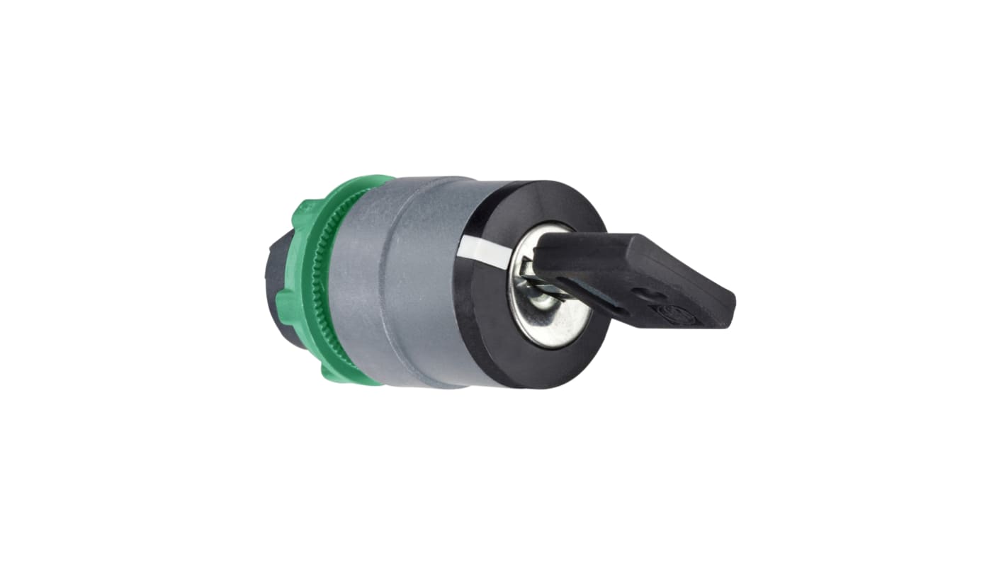 Selettore a 3 posizioni Schneider Electric ZB5AG05C0, diametro foro 22mm, grado di protezione IP66/IP67, non illuminato.