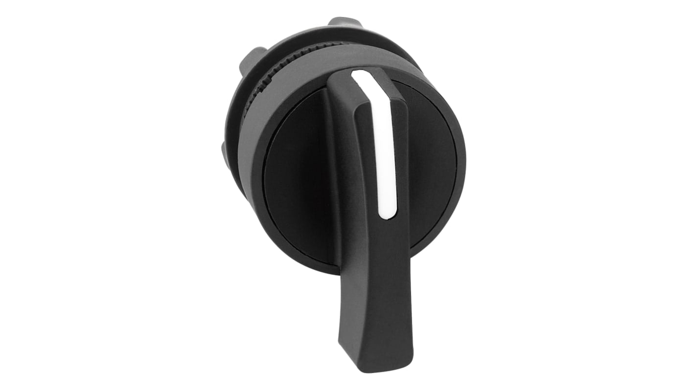 Selettore a 3 posizioni Schneider Electric Harmony XB5, diametro 22.4 mm, colore nero, illuminato, grado di protezione IP69K.