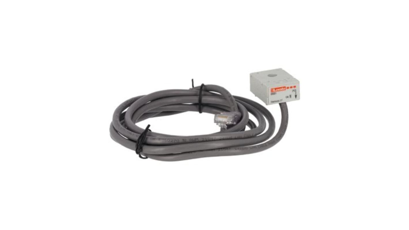 Cavo PLC Lovato EXS1032 con connettore RJ45, progettato per applicazioni industriali, garantisce connessioni affidabili.