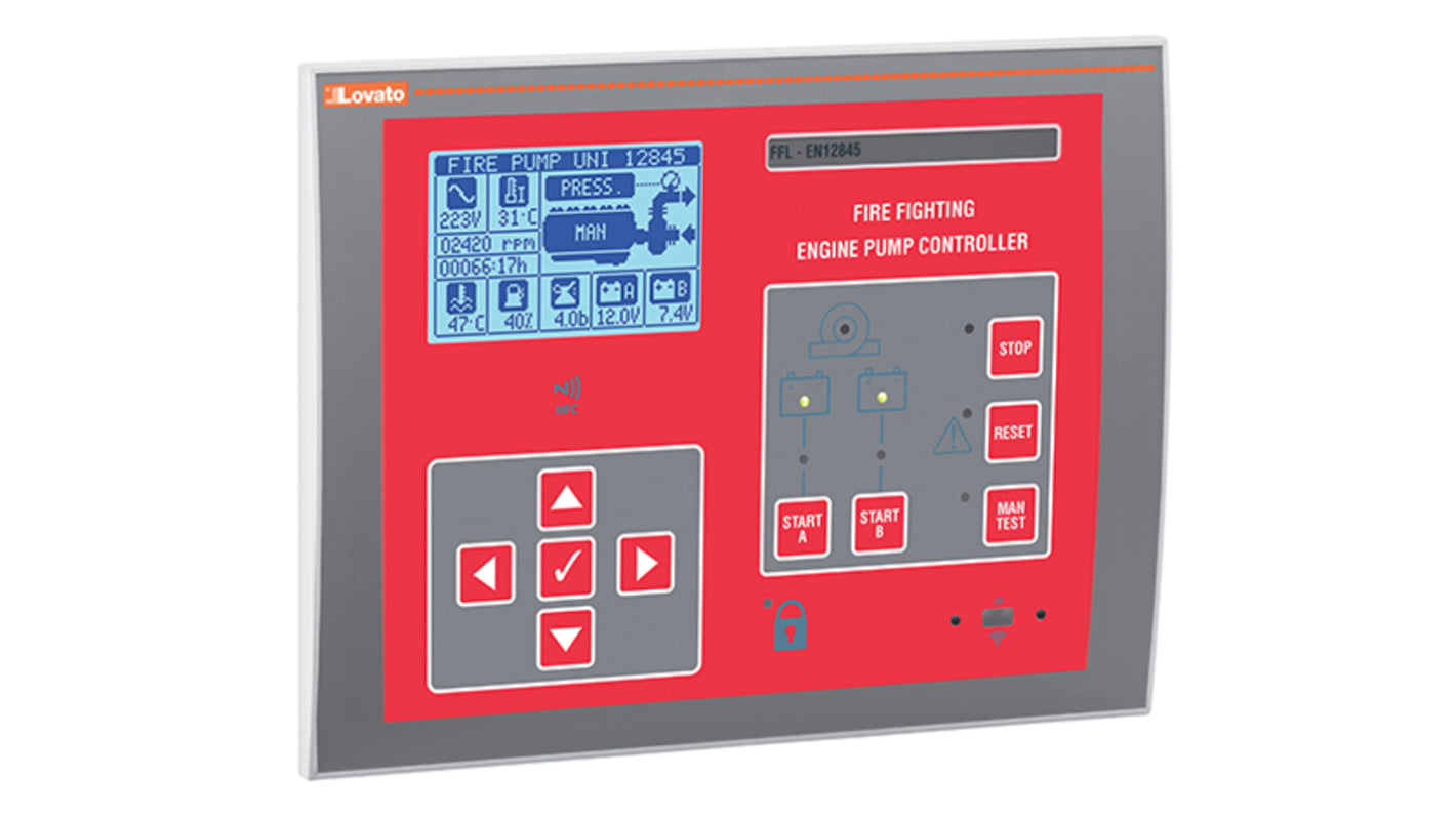Controller Lovato FFL700DP per motori 1 fase, configurabile, 250 V c.a., montaggio a filo, grado di protezione IP65.