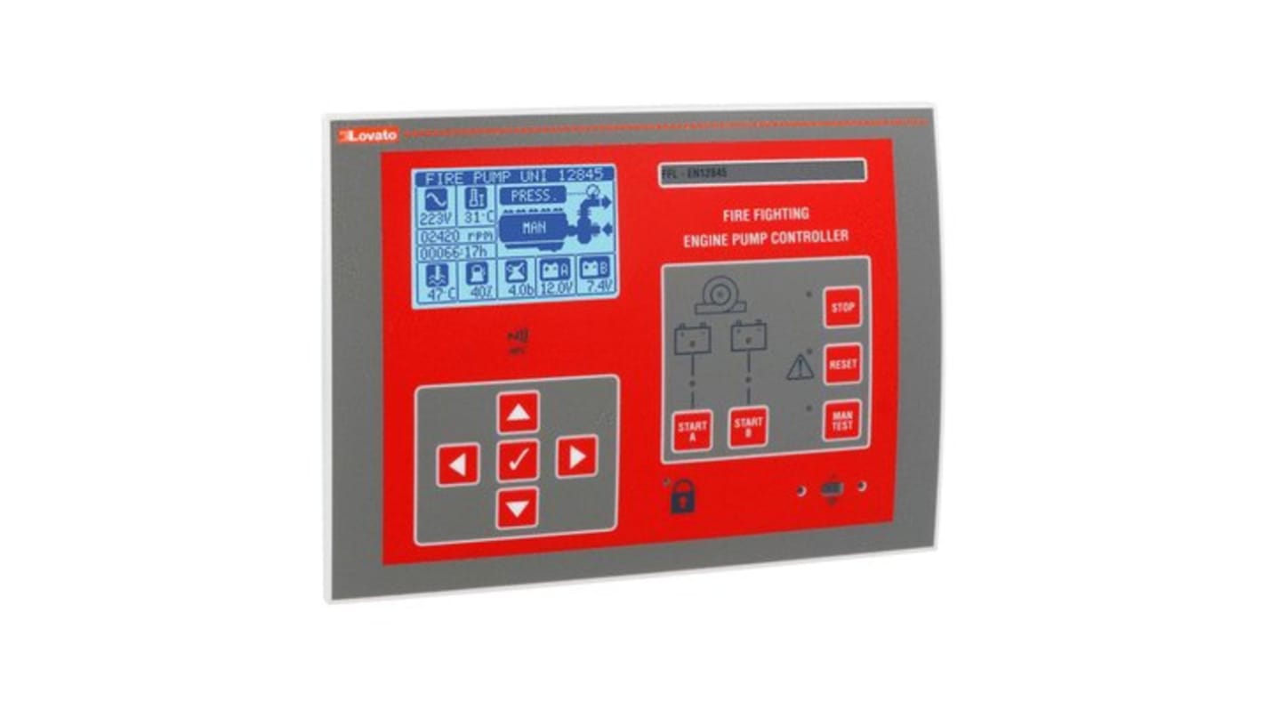 Controller Lovato FFL800DP per motori 1 fase, 250 V c.a., montaggio a filo, grado di protezione IP65.