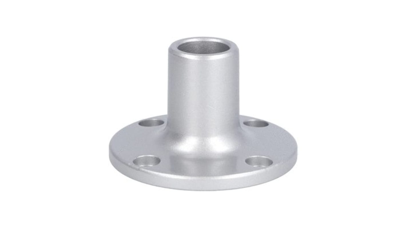 Base di fissaggio Lovato LTN70BM1 in metallo argentato per montaggio orizzontale di torri di segnalazione, conforme a IEC/EN/BS 60947-1.