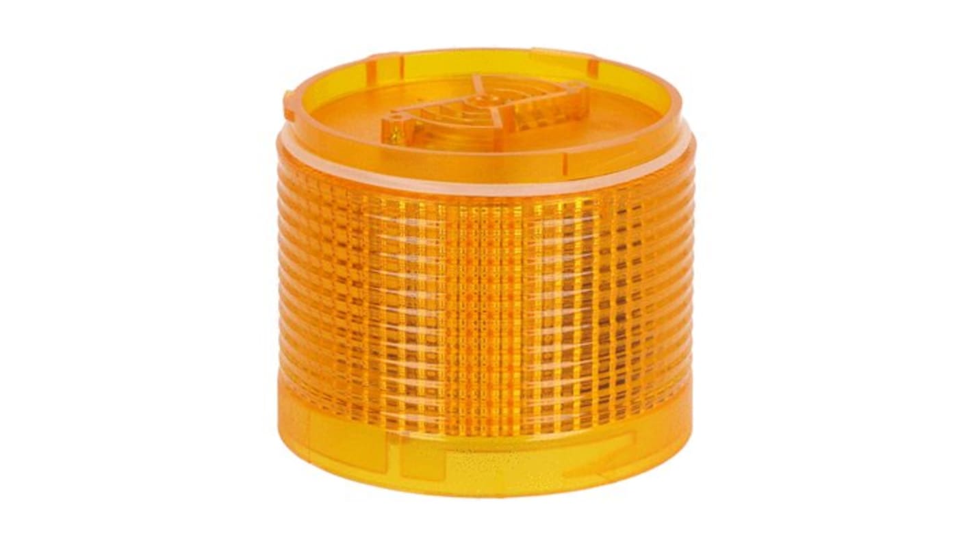 Modulo luminoso arancione Lovato LTN70ML1, LED, diametro 70 mm, tensione 26,4V c.c. - 240V c.a., IP65, per torri di segnalazione.