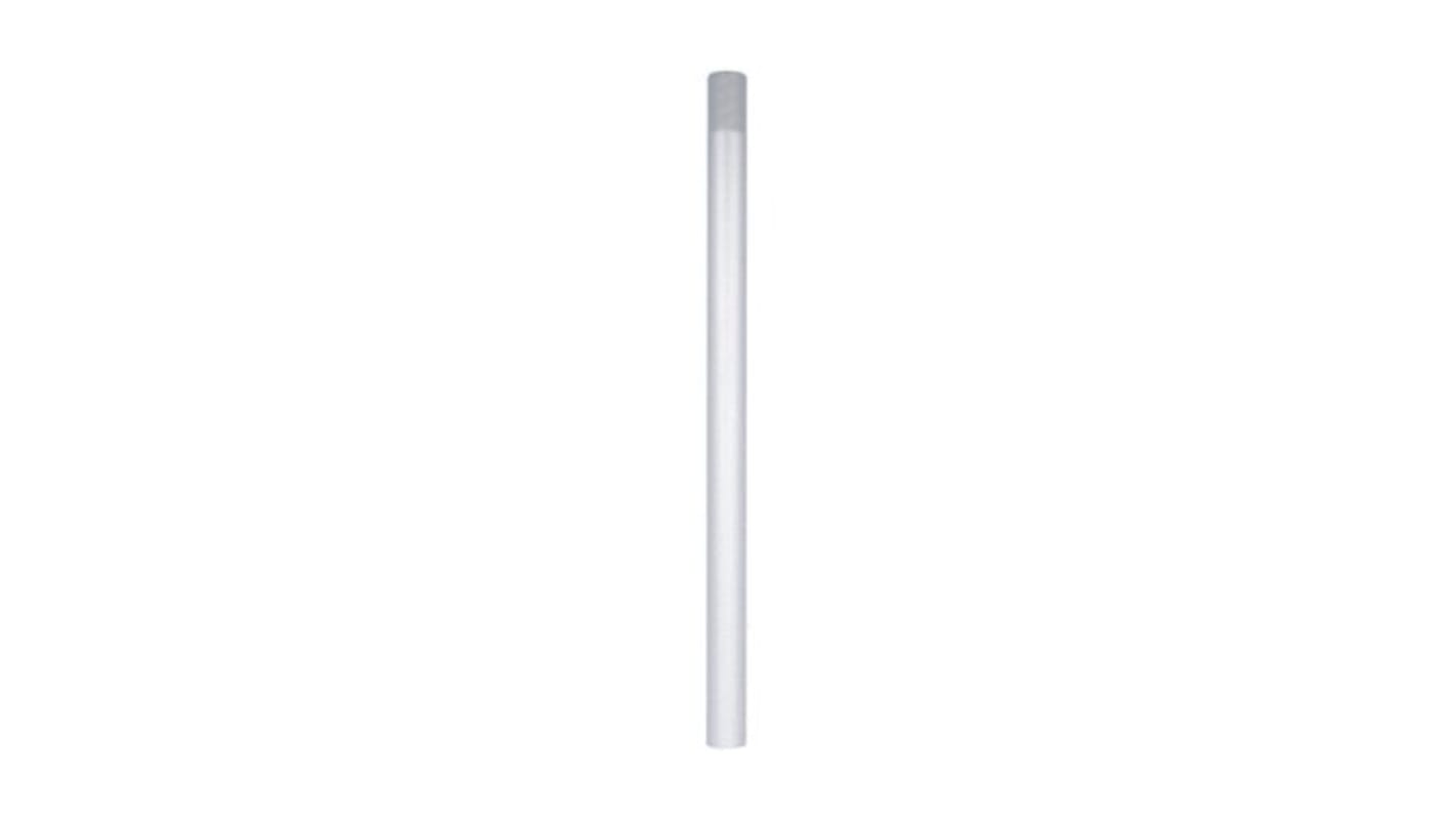 Tubo di prolunga Lovato LTN70P400T, diametro 70 mm, in metallo bianco, estremità filettata, per torre di segnalazione.