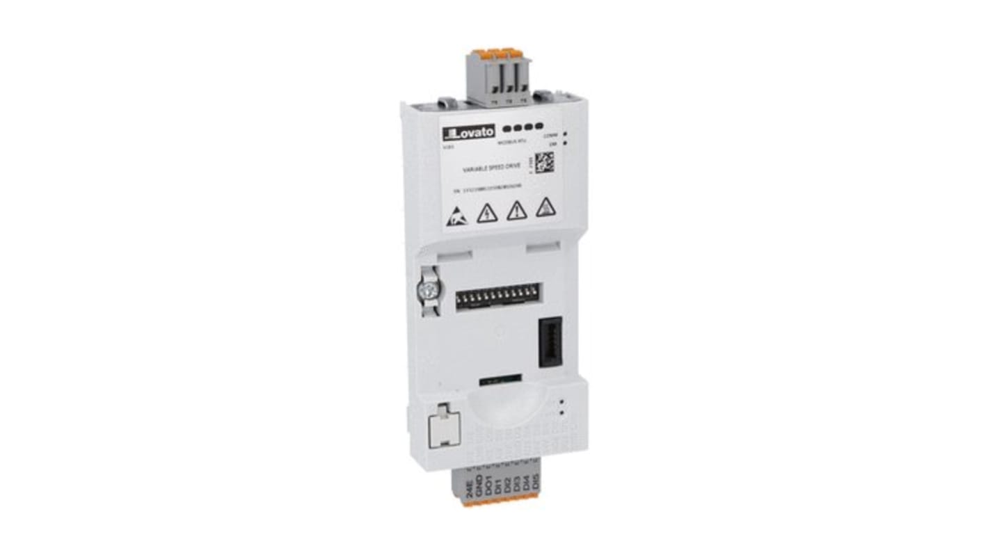 Unità di controllo Lovato VLBXL06, compatibile con azionamenti VLB3, protocollo Modbus RTU, porta RS485, peso 0,209 Kg.