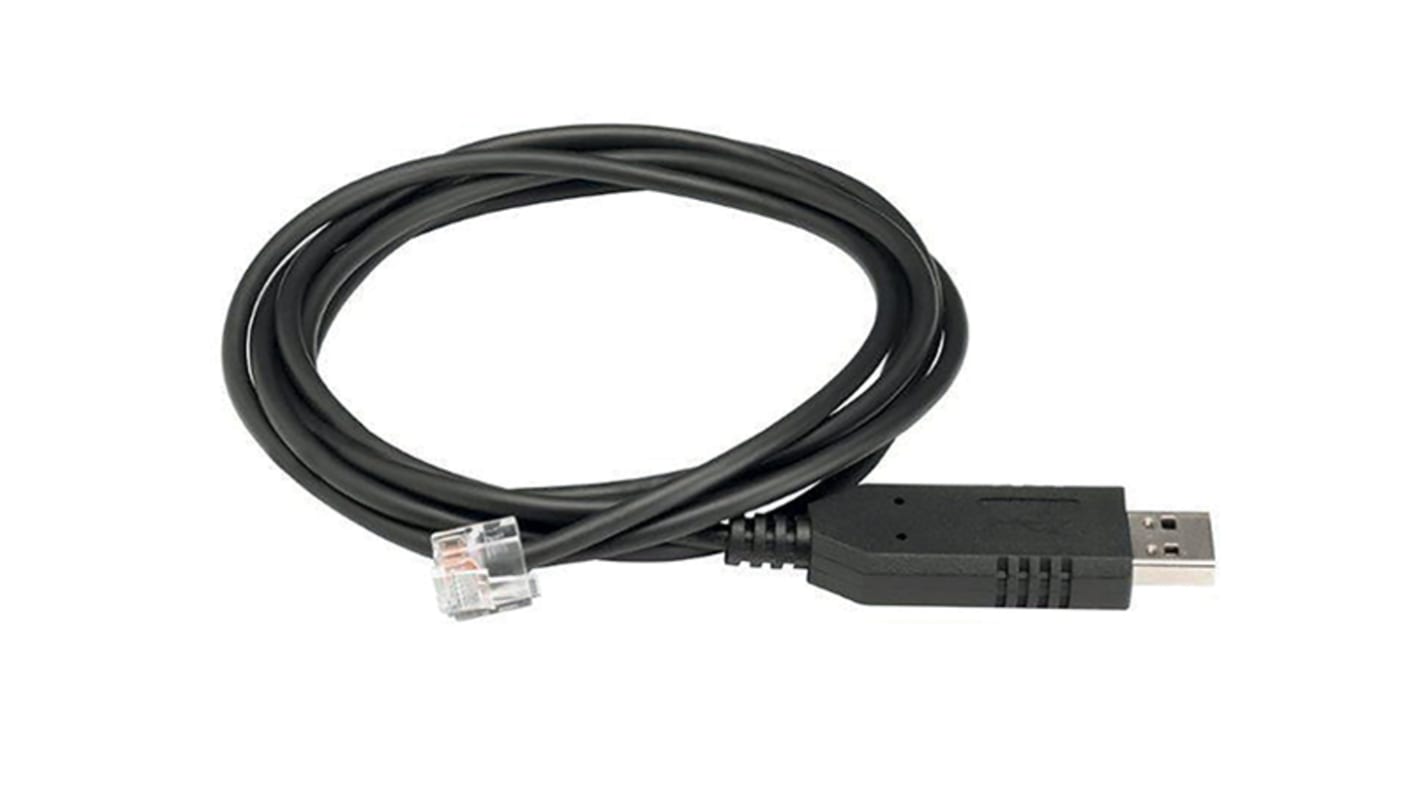 Cavo di collegamento Lovato VT1XC01 per drive VT1, RS485 a USB, peso 0,08 Kg, conforme a CSA e UL.