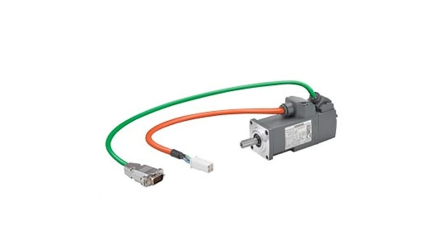 Servomotore Sincrono Siemens 1FL6024-2AF21-1LB1, potenza 0,1 kW, 230 V, montaggio a flangia, rotazione oraria.