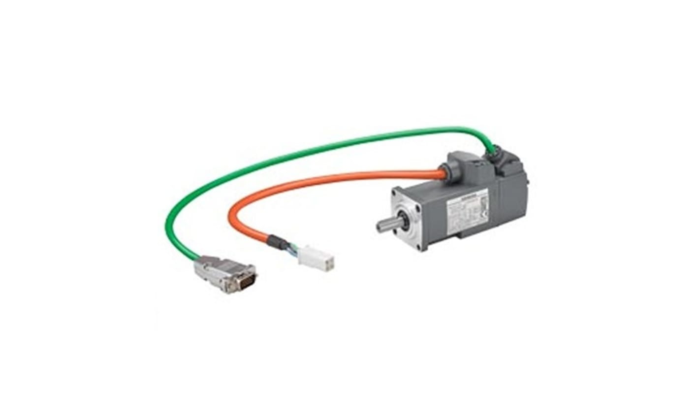 Servomotore Sincrono Siemens 1FL6024-2AF21-1LG1, potenza 0,1 kW, 230 V, montaggio a flangia, rotazione oraria.