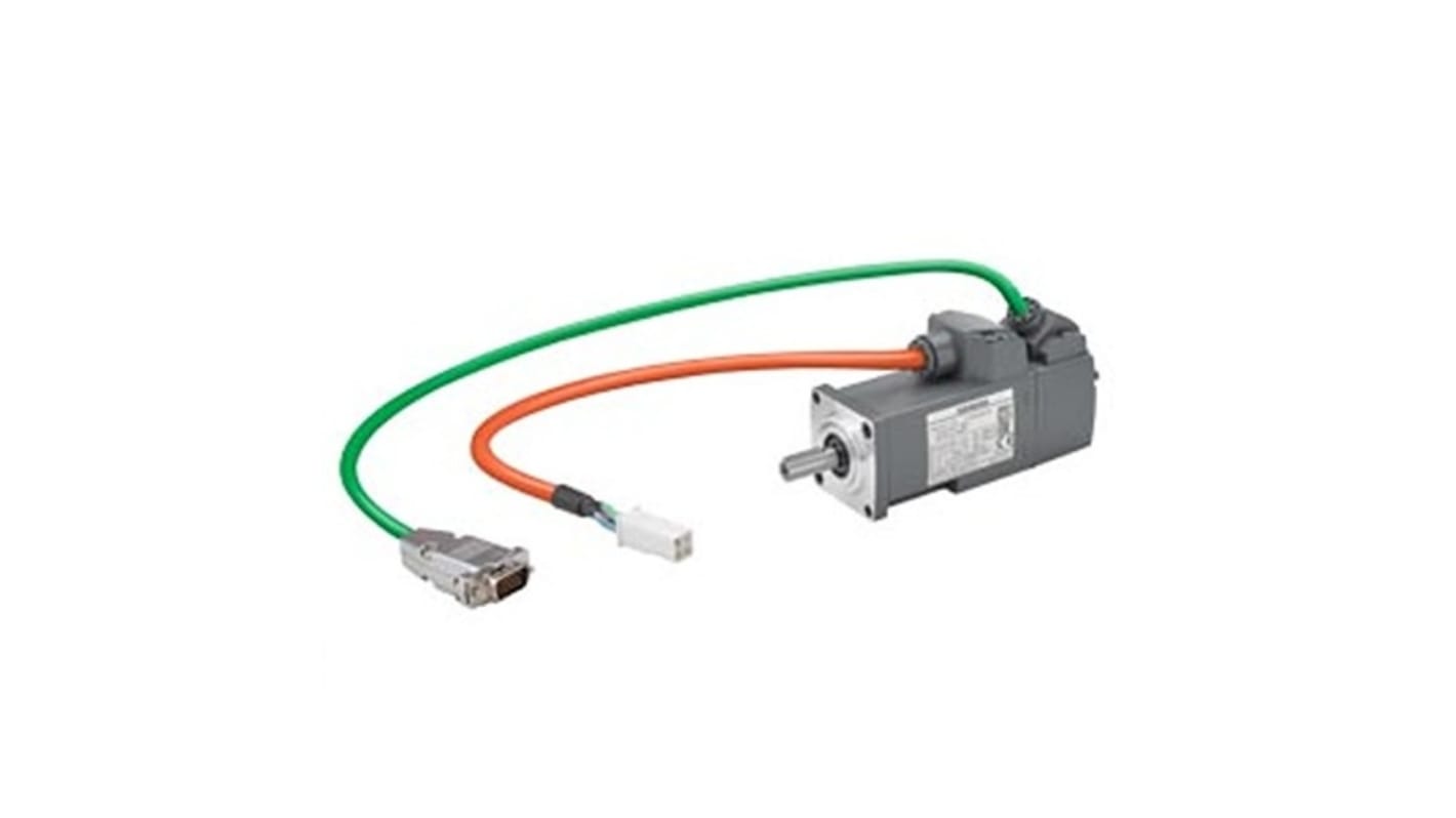 Servomotore Sincrono Siemens 1FL6024-2AF21-1LH1, potenza 0,1 kW, tensione 230 V, montaggio a flangia, rotazione oraria.