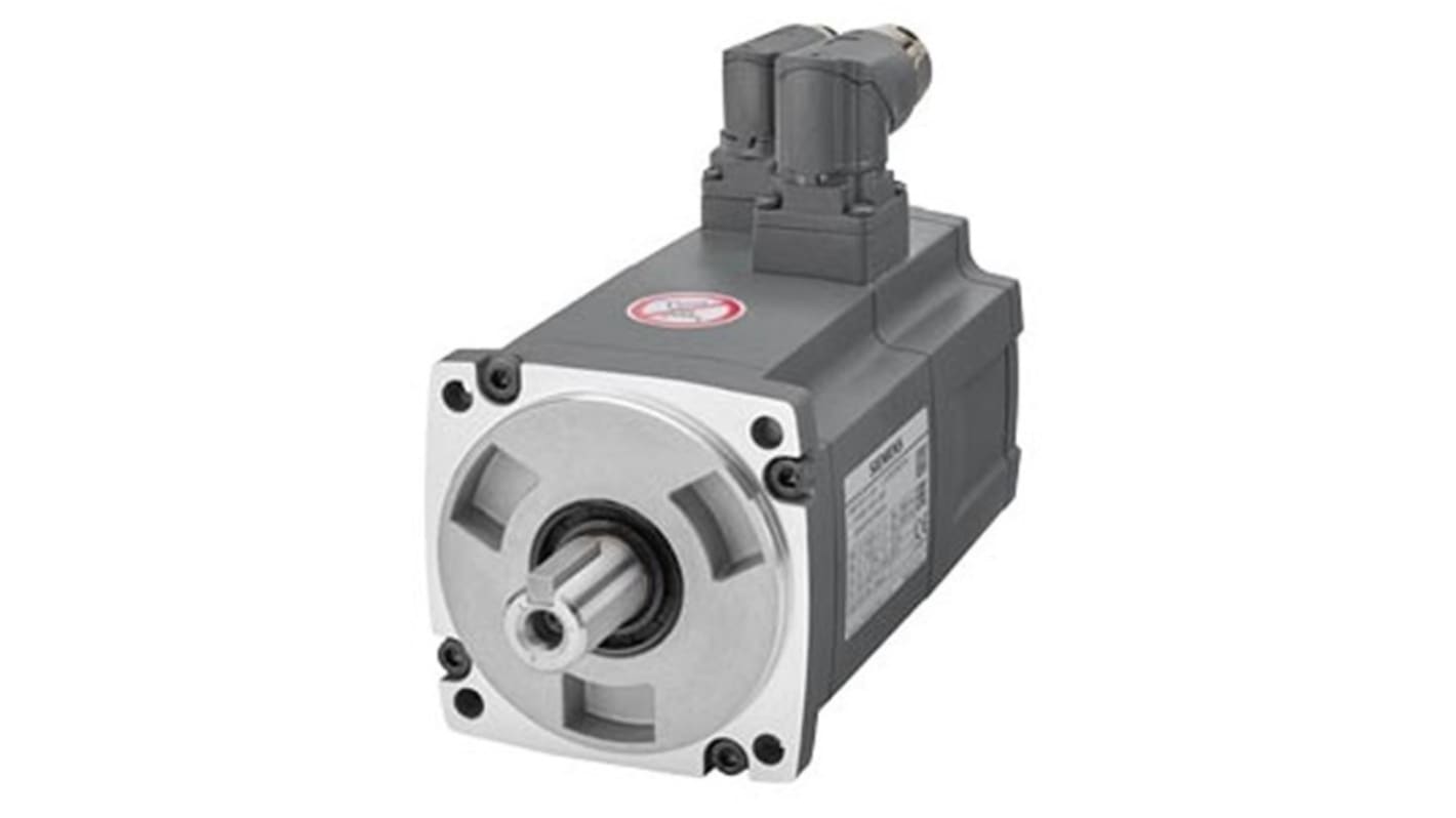 Servomotore Sincrono Siemens 1FL6042-1AF61-2LG1, 0,4 kW, 400 V, montaggio a flangia, rotazione oraria.