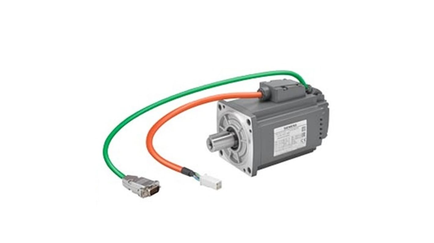 Servomotore Sincrono Siemens 1FL6042-2AF21-1LH1, 0,75 kW, 230 V, montaggio a flangia, rotazione oraria.