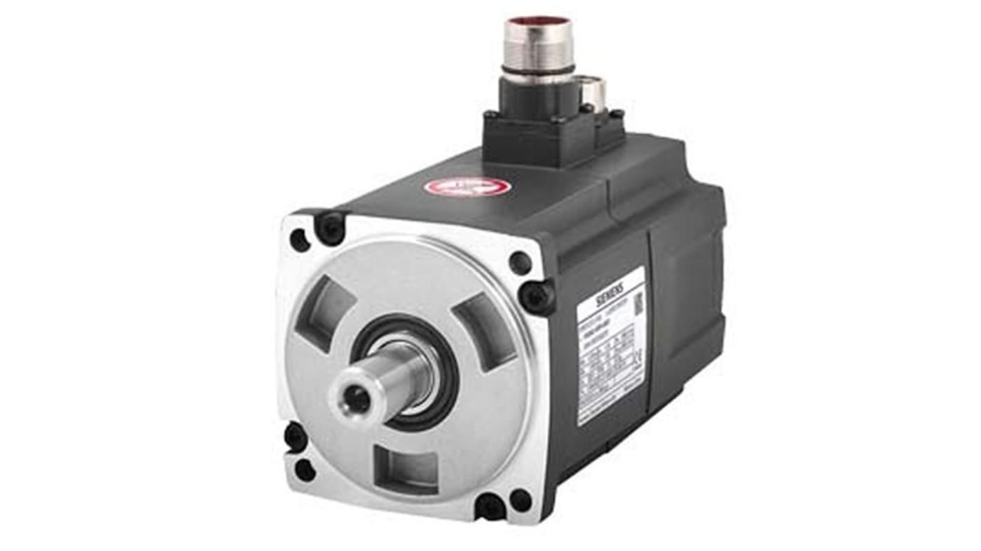 Servomotore Sincrono Siemens 1FL6044-1AF61-2AB1, potenza 0,75 kW, montaggio a flangia, rotazione oraria, 400 V.