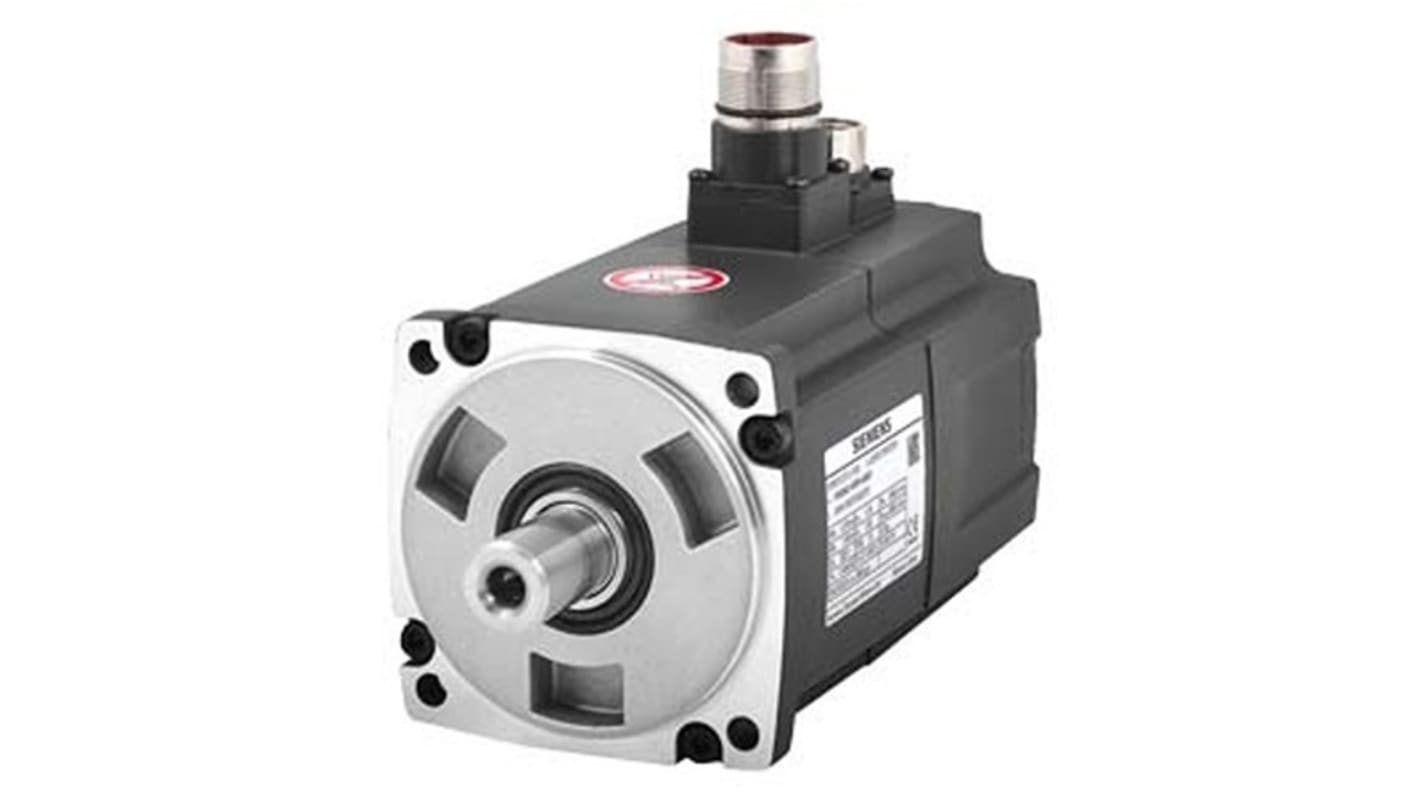 Servomotore Sincrono Siemens 1FL6044-1AF61-2LA1, potenza 0,75 kW, montaggio a flangia, rotazione oraria, 400 V.