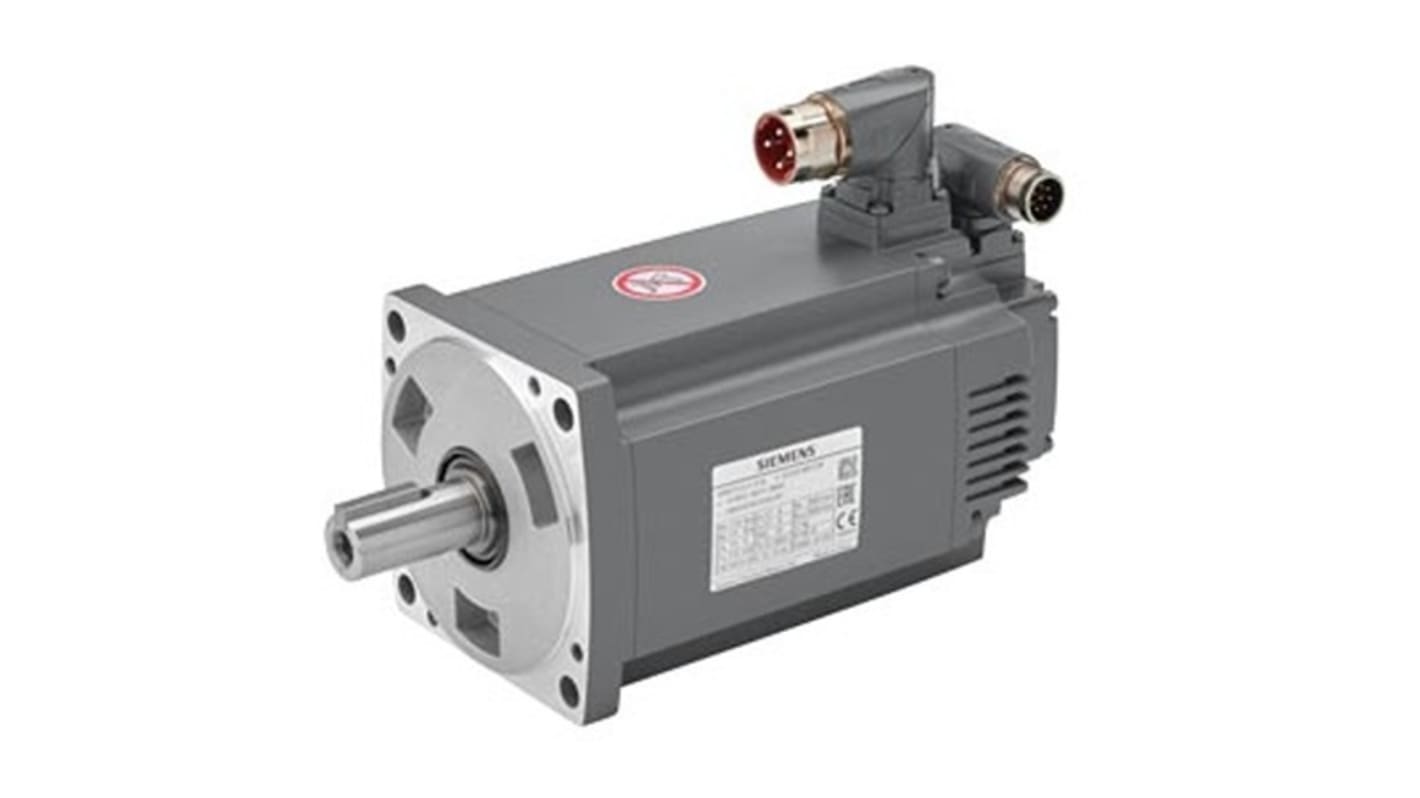 Servomotore sincrono Siemens 1FL6054-2AF21-2MH1, potenza 2 kW, montaggio a flangia, tensione 230 V, rotazione oraria.