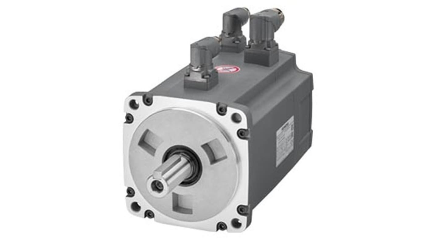Servomotore sincrono Siemens 1FL6061-1AC61-2AG1, 0,75 kW, 400 V, montaggio a flangia, rotazione oraria, alta inerzia.