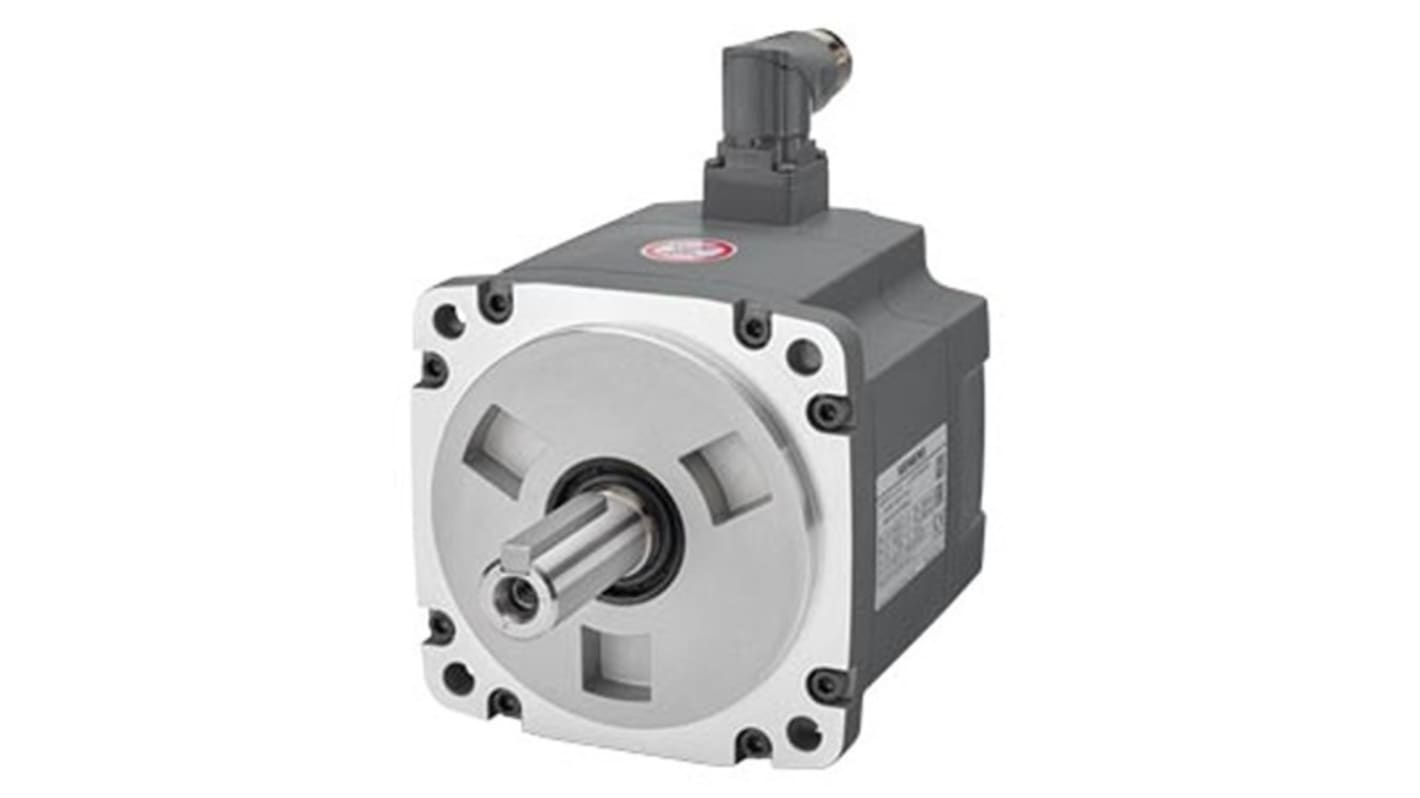 Servomotore sincrono Siemens 1FL6061-1AC61-2LA1, potenza 0,75 kW, montaggio a flangia, rotazione oraria, 400 V.