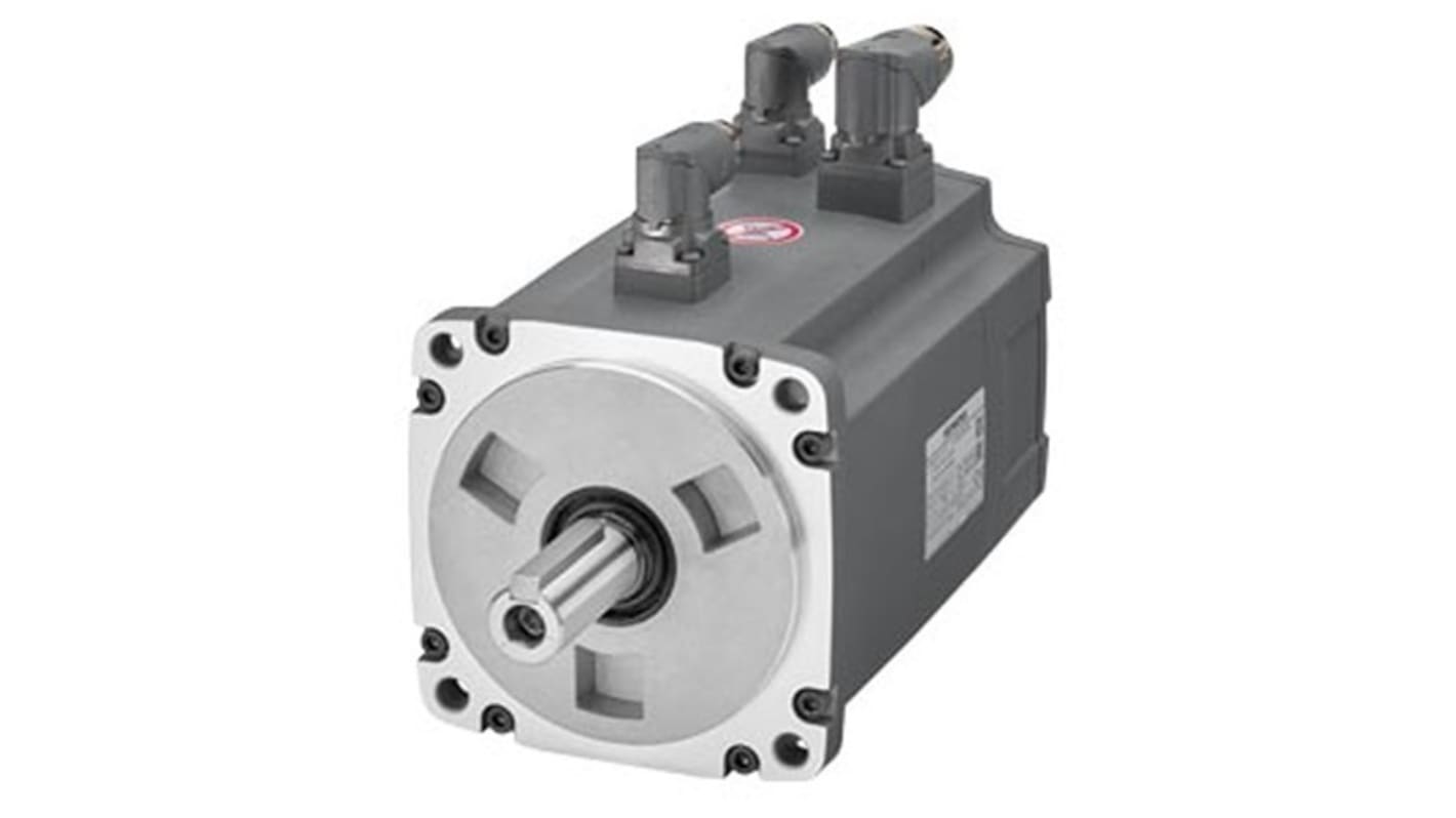 Servomotore sincrono Siemens 1FL6067-1AC61-2AH1, 2 kW, 400 V, montaggio a flangia, rotazione oraria, raffreddamento naturale.