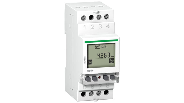 Sensore di energia Schneider Electric A9C15907 Acti9, 32A, Wireless. Gestione del carico monofase, riduzione potenza installata, evita attivazione interruttori. Green Premium.