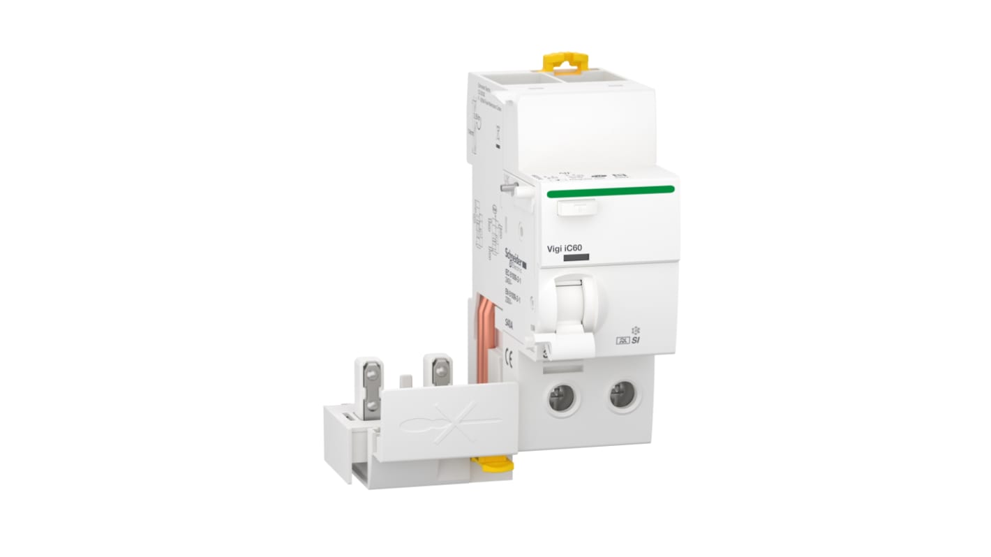 RCCB Schneider Electric A9Q31240, dispositivo a corrente residua 2 poli, 40A, 30mA, 240V, per protezione elettrica.