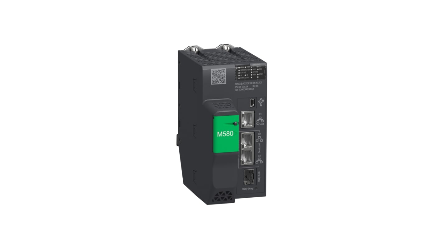 Processore ridondante Schneider Electric BMEH584040 per PLC serie BMEH58, alimentazione 24 V c.c., supporta 16 rack remoti.