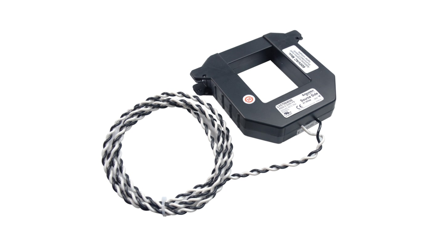 Trasformatore di corrente Schneider Electric LVCT00804S, 800A, 0,333 V, progettato per retrofit con contatori di energia.