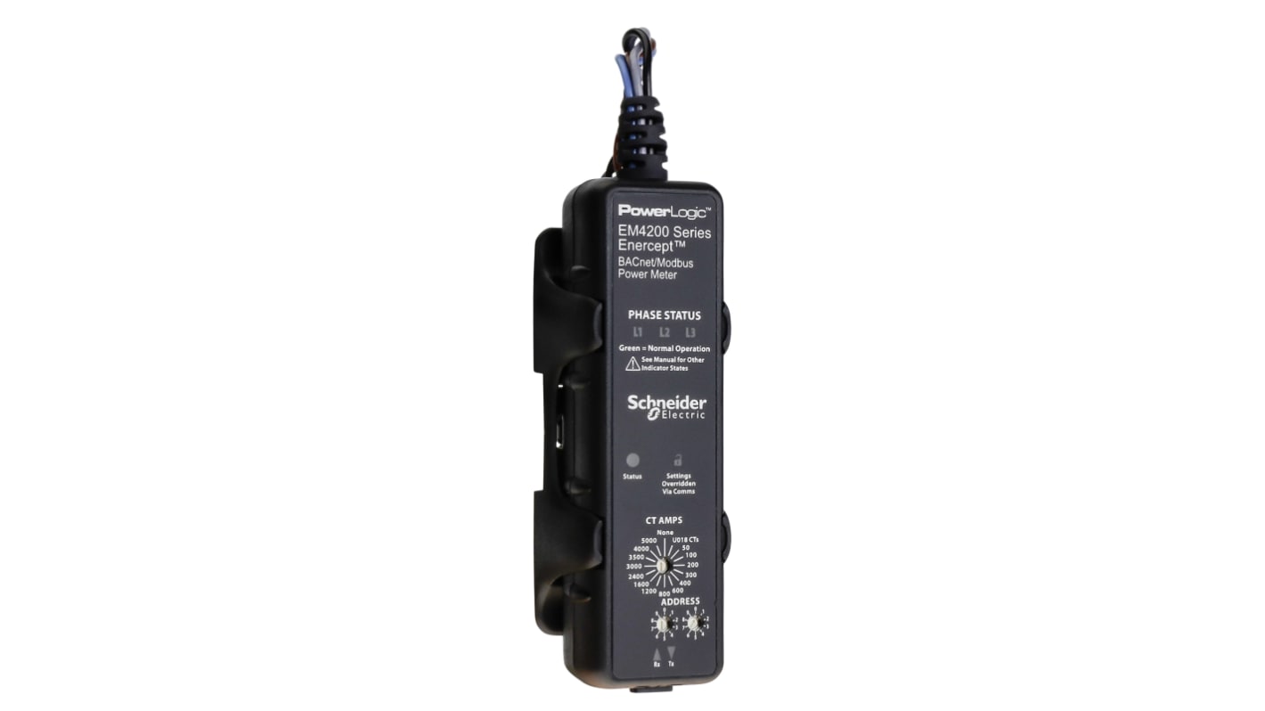 Contatore di energia Schneider Electric METSEEM4235, 1-3 fasi, senza display, per monitoraggio energetico a bassa tensione.
