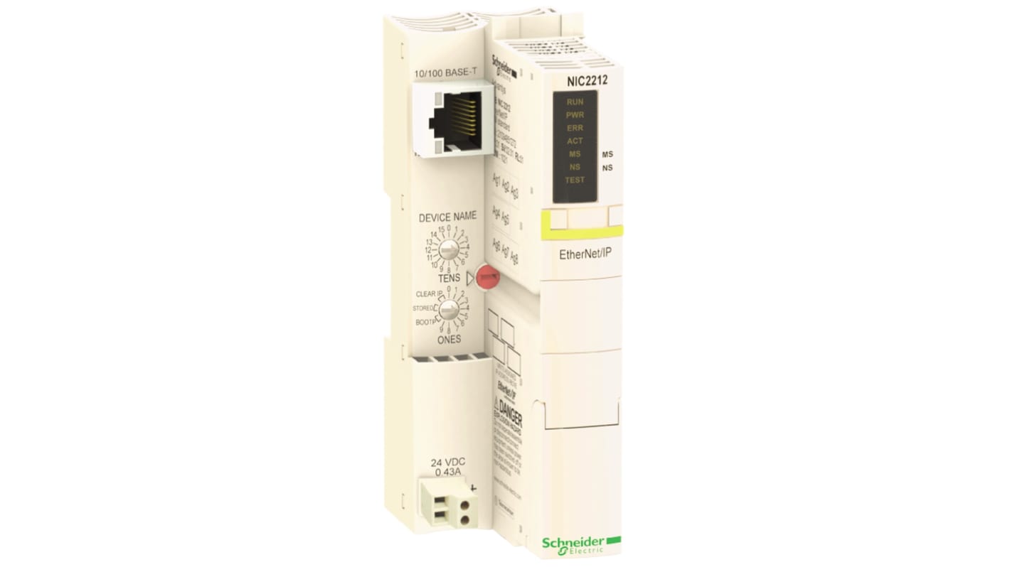 Modulo di interfaccia Schneider Electric STBNIC2212, 1 segmento di espansione, compatibile con reti di bus di campo.