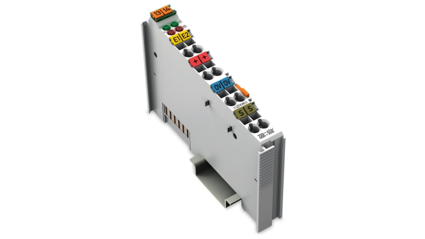 Modulo di ingresso analogico Wago 750-474/000-200, 2 canali, alimentazione 24 V c.c., montaggio su guida DIN 35.