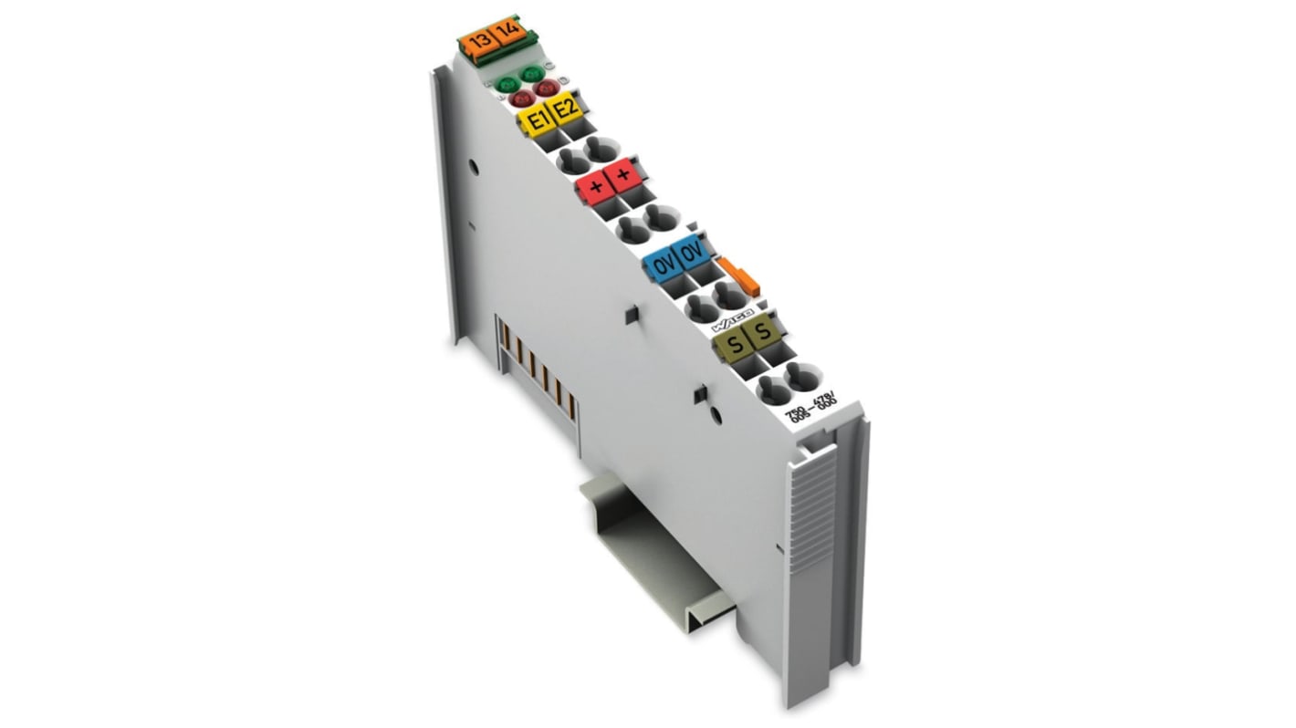 Modulo di ingresso analogico Wago 750478005000, 2 canali, alimentazione 24 V c.c., montaggio su guida DIN 35.