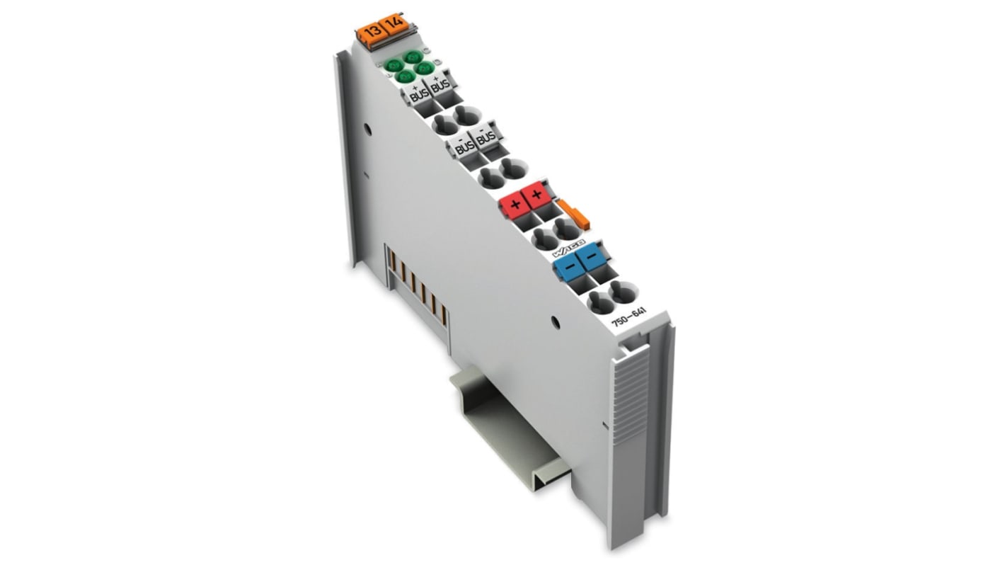 Modulo I/O Wago 750-641, serie 750, per controllo DALI/DSI, larghezza 12 mm, alimentazione 5 V CC, compatibile con 64 slave.