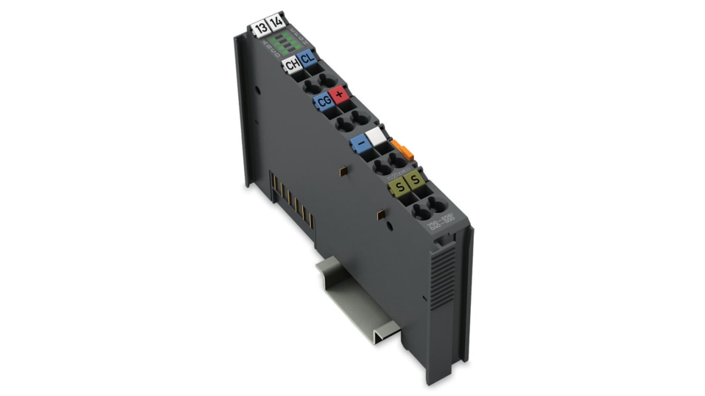 Modulo I/O Wago 750-658/040-000, 24 V c.c., gateway CAN, conforme a RoHS, per applicazioni PLC.