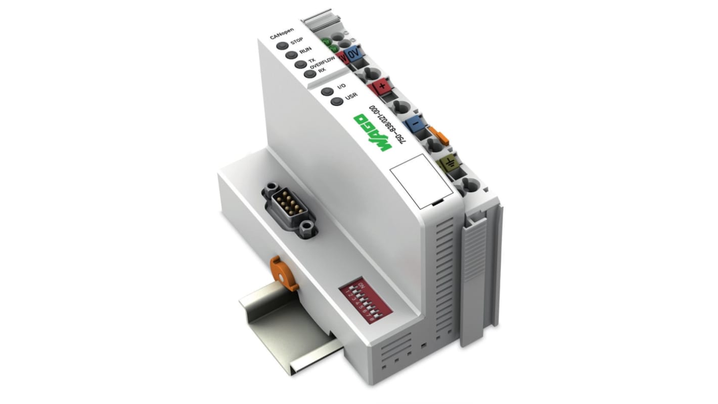 Controller Wago 750-838021000, unità CAN 24 V, IP20, programmazione IEC 61131-3, compatto e autonomo.