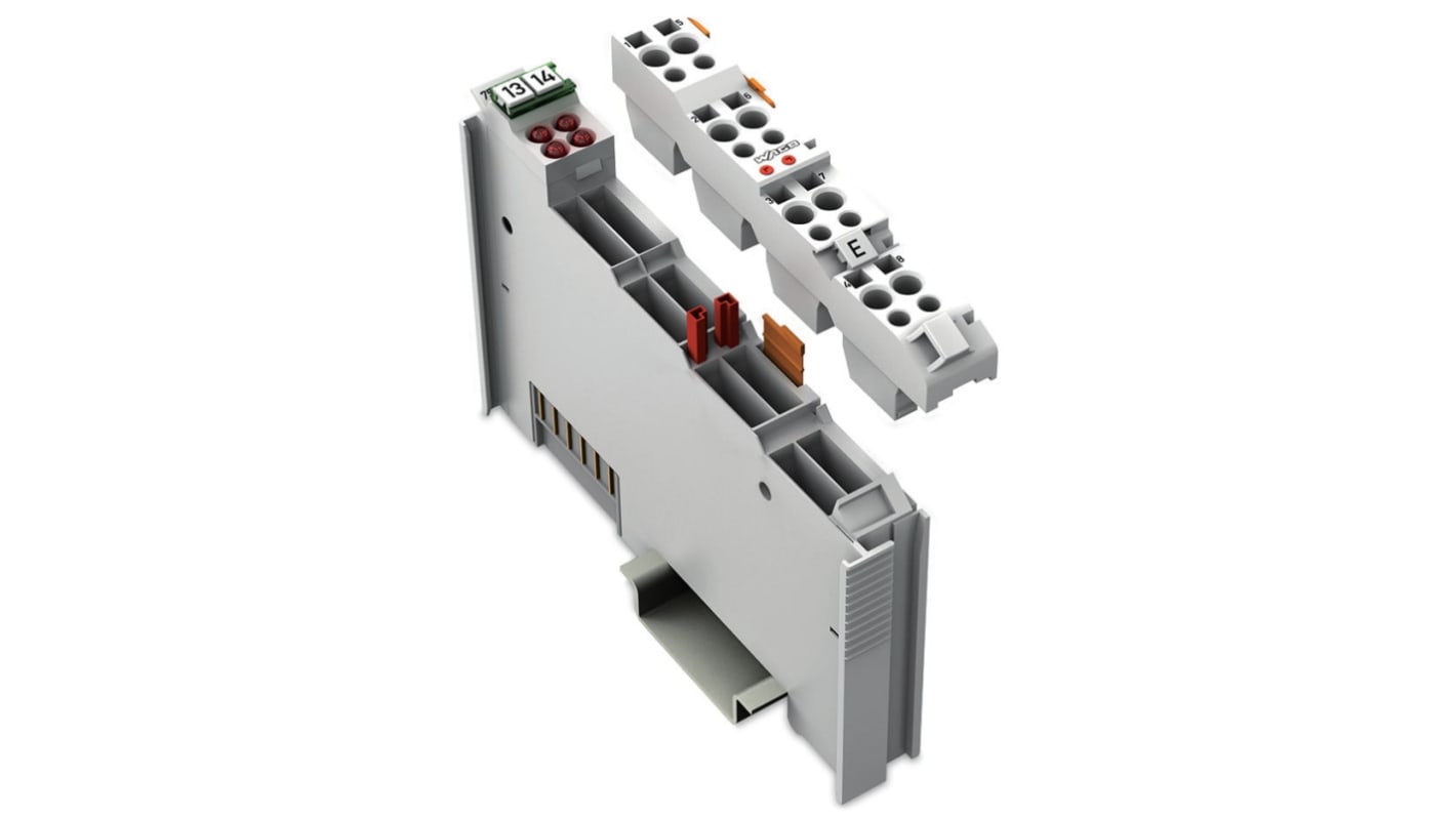 Modulo di ingresso analogico Wago 753-460 per PLC, quattro ingressi, alimentazione 5 V CC, temperatura operativa 0-55 °C.