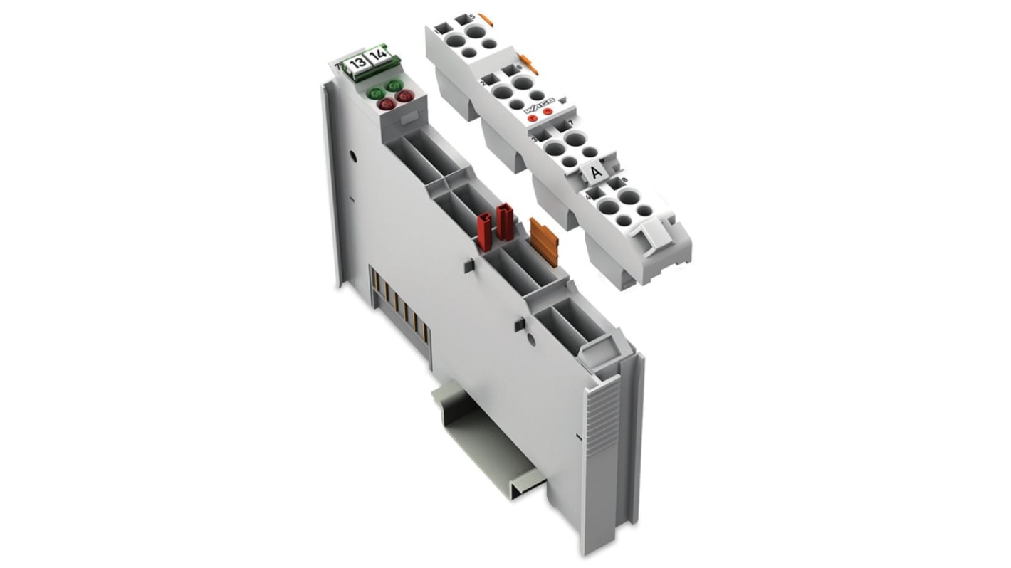 Modulo di ingresso analogico Wago 753-465, 2 canali, alimentazione 24 V c.c., montaggio su guida DIN 35.