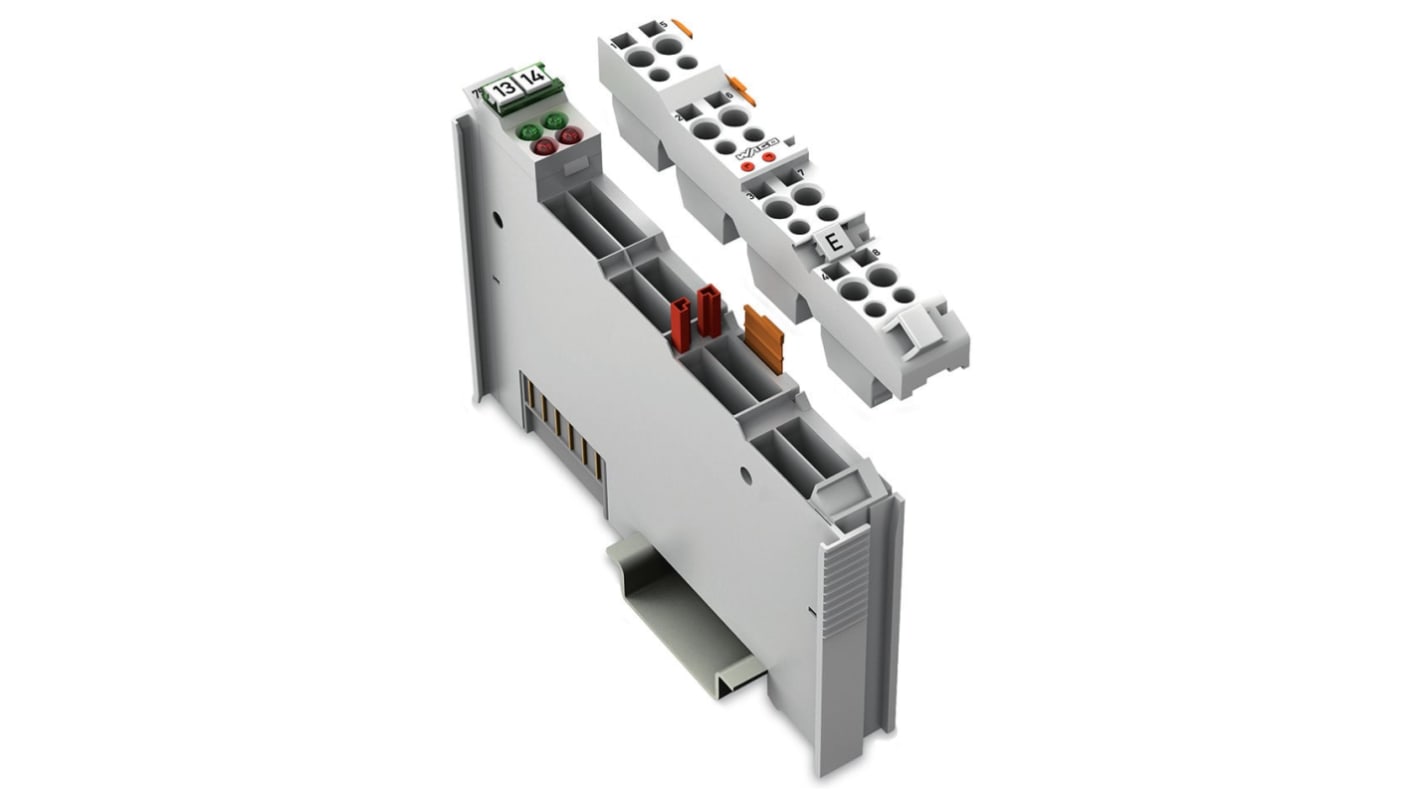 Modulo di ingresso analogico Wago 753-492, 2 canali, montaggio su guida DIN 35, alimentazione 5 V CC, conforme RoHS.
