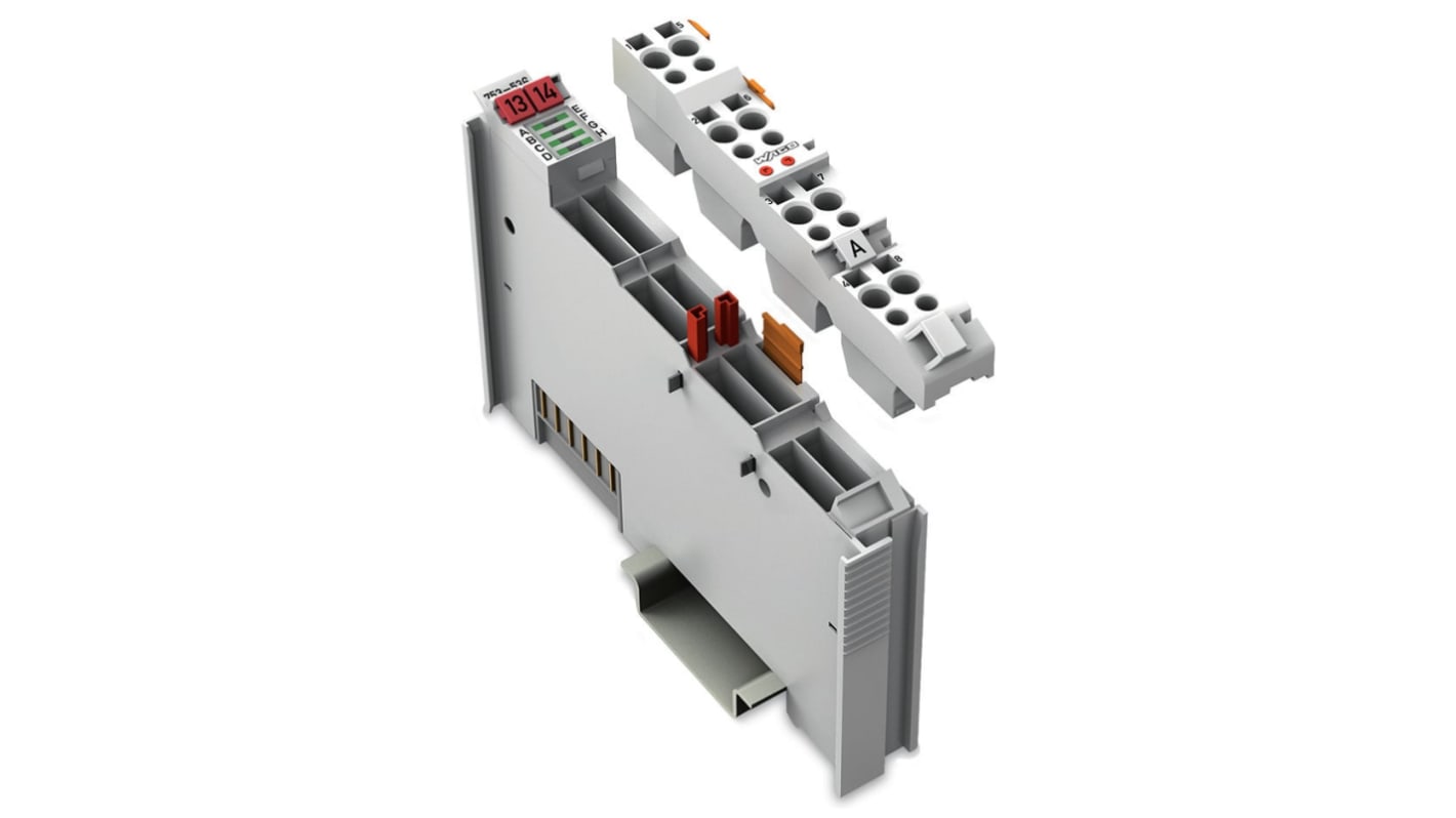 Modulo di uscita digitale Wago 753-536, 8 canali, 24 V c.c., contenitore in policarbonato, conforme RoHS.