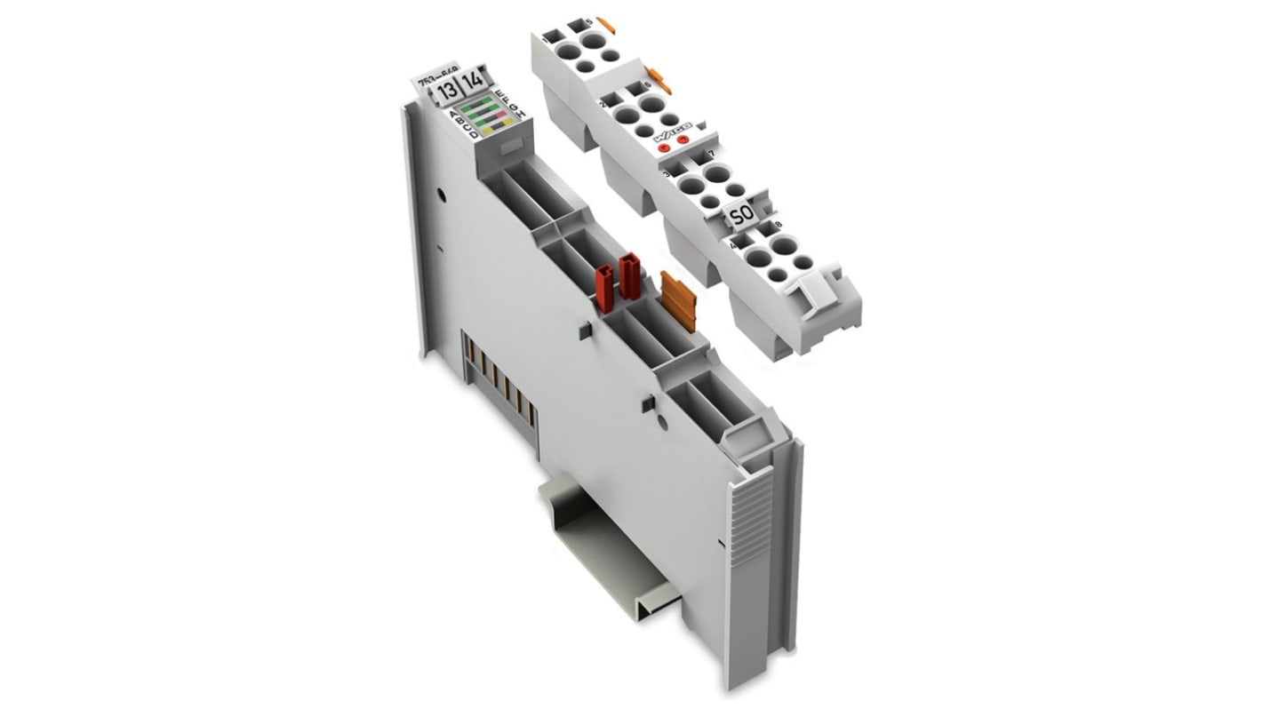 Modulo di interfaccia Wago 753-648 per PLC, conforme ISO/IEC 14908, 24 V, IP20, programmabile con LON Configurator.