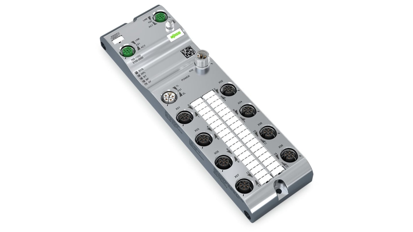 Modulo di uscita digitale Wago 765-1103/100-000, 16 uscite, alimentazione 24 V c.c., protezione inversione tensione.