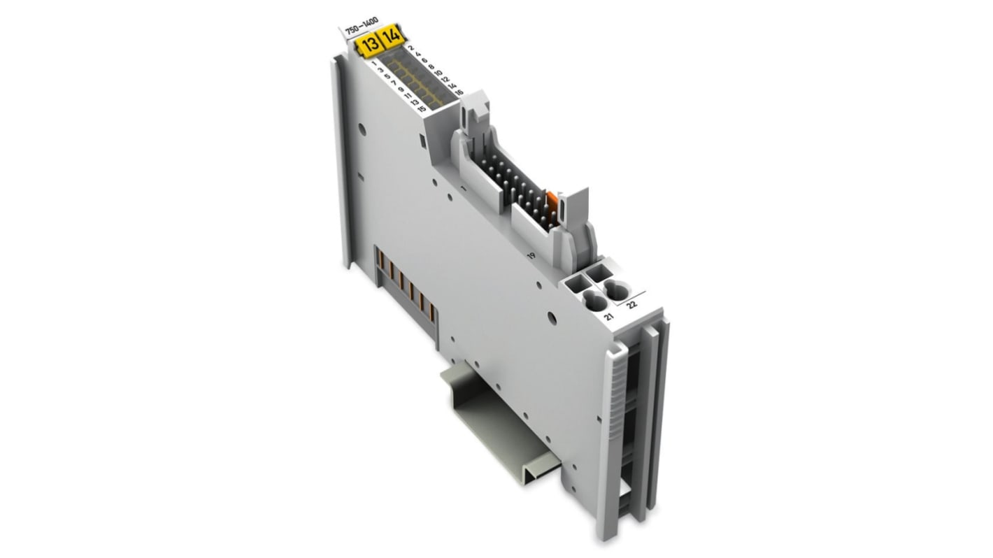 Modulo di ingresso digitale Wago 750-1400, 16 ingressi, alimentazione 24 V c.c., montaggio su guida DIN 35.