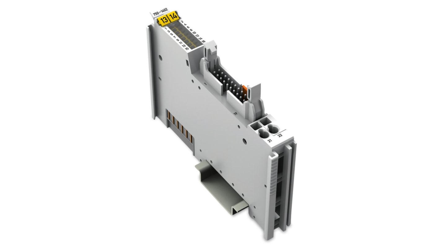 Modulo di ingresso digitale Wago 750-1402 per PLC, 16 ingressi, alimentazione 24 V c.c., montaggio su guida DIN.