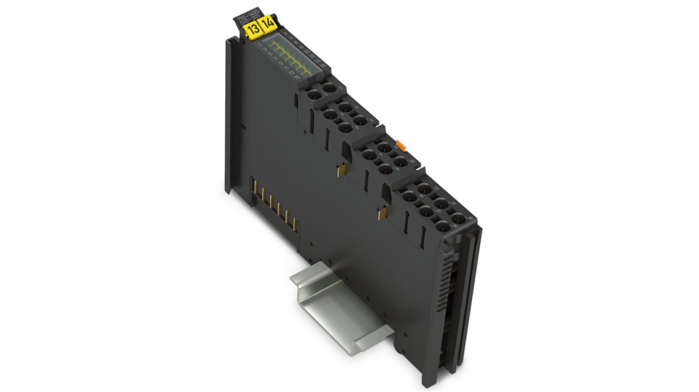 Modulo di ingresso digitale Wago 750-1405/040-000, 16 ingressi, alimentazione 24 V c.c., montaggio su guida DIN 35.