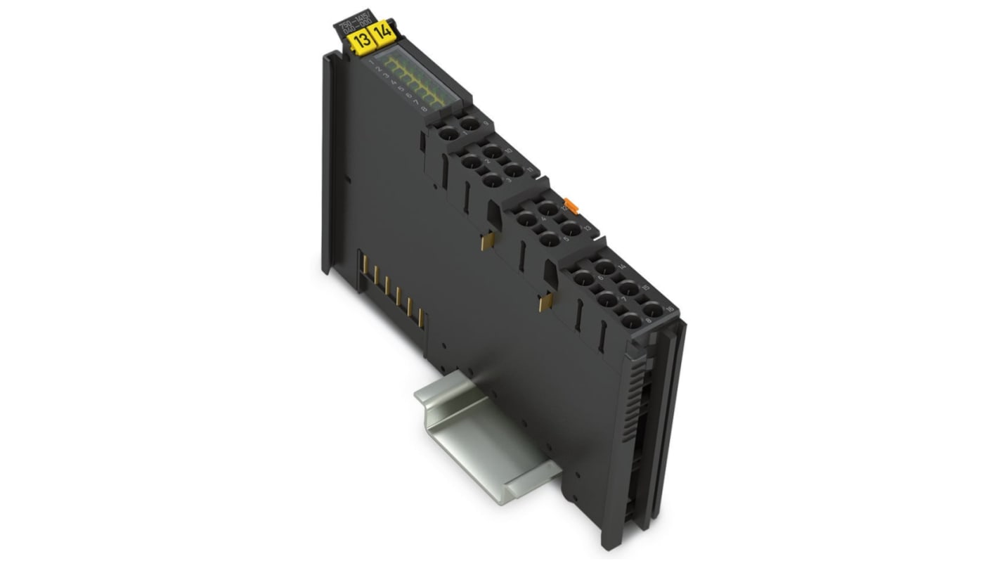 Modulo di ingresso digitale Wago 750-1415/040-000, 8 canali, alimentazione 24 V c.c., montaggio su guida DIN 35.